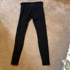 Lululemon black low rise pants.